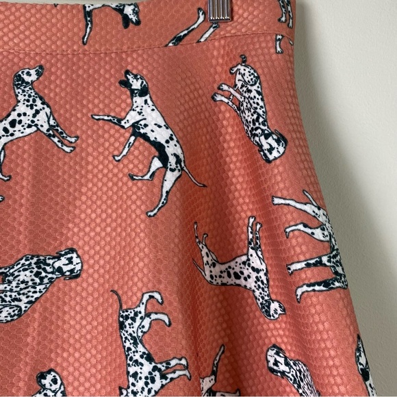 Anthropologie Dalmatian dog novelty print Retro skirt size 2 - Picture 9 of 14